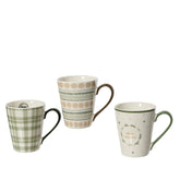 Kitchen Goods Porcelain Mug 10.6cm (3 Assorted)